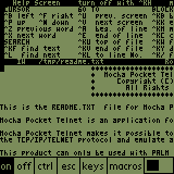 Mocha Pocket Telnet